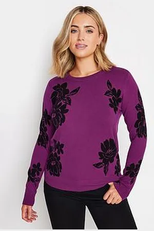 M&Co Floral Print Cew Neck Jumper