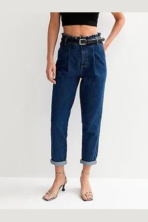 New Look Denim Paperbag Waist Jeans