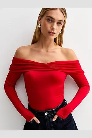 New Look Ruched Bardot Bodysuit
