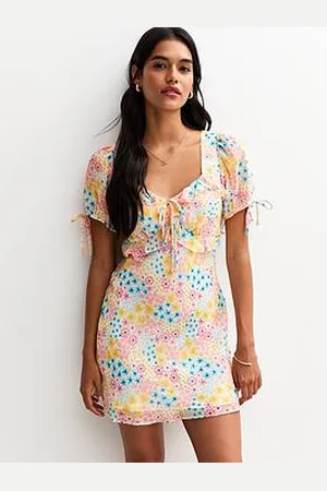 New Look Floral Print Mini Dress
