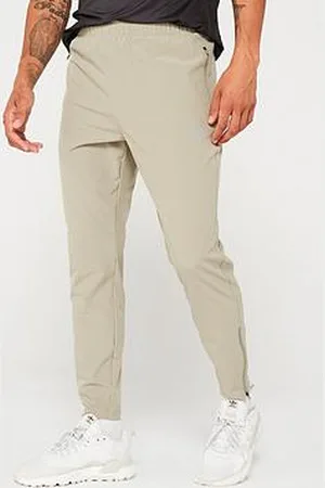 Gym King Mens Contrast Flex Woven Pant - Soft Khaki