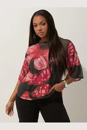 Yours Curve Butterfly Mesh Top
