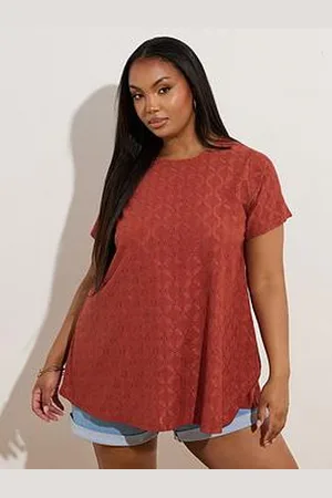 Yours Curve Broderie Anglaise Swing Top