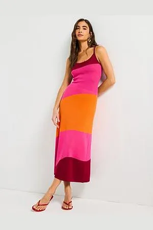 Style Cheat Bright Colourblock Knitted Dress