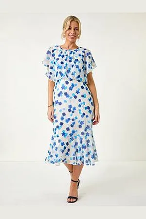 Roman Petite Floral Print Blouson Dress