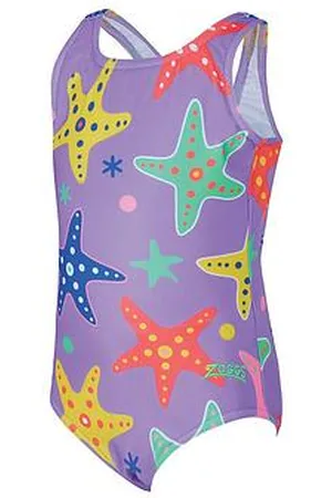 Zoggs Kids Girls Stargaze Scoopback Swimsuit