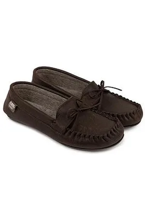 Totes Distressed Moccasin Slipper