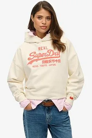 Superdry Vintage Logo Neon Relaxed Hoodie