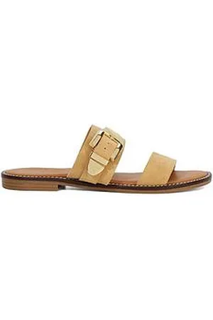 Dune Lawe Suede Sandals - Sand