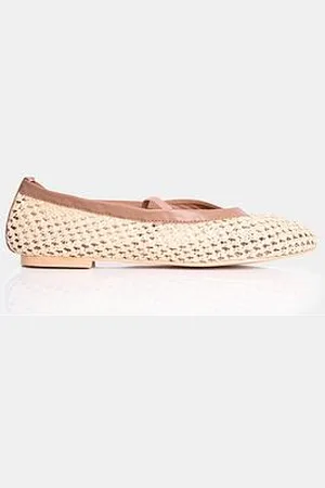Public Desire River Woven Flat Shoe