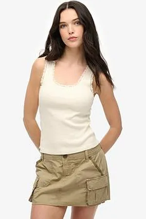 Superdry Vintage Lace Trim Vest