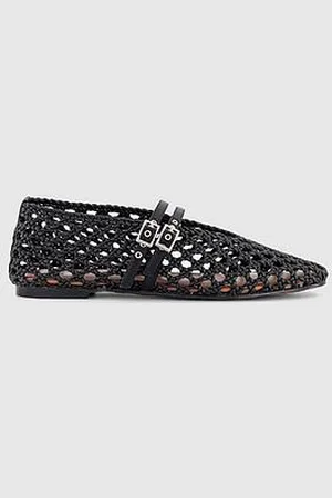 Office Double Strap Weave Ballerina