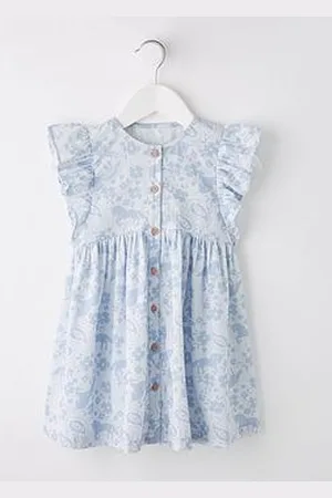 Very Girls Button Down Unicorn Printed Dress