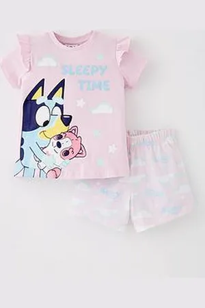 Bluey Frill Short Sleeve Pyjamas