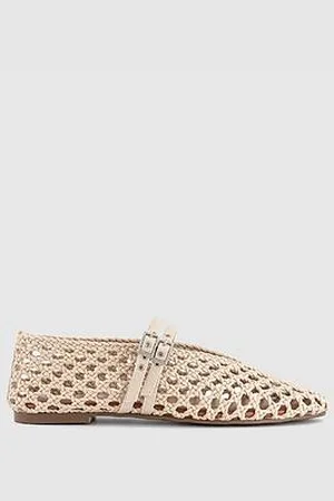 Office Double Strap Weave Ballerina