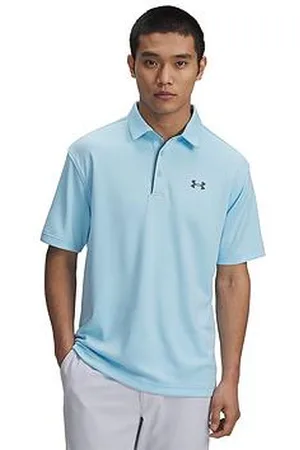 Under Armour Mens Golf Tech Polo - Stream / Pitch Gray