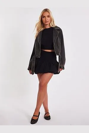 Quiz Bubble Hem Mini Skirt