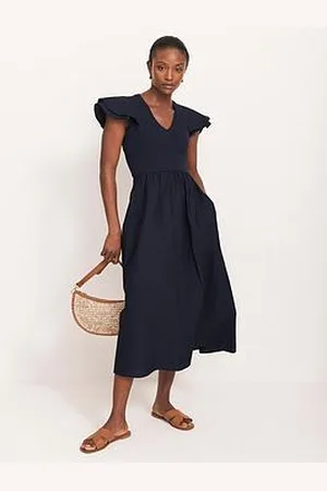 mint&berry Woven Mix Jersey Dress