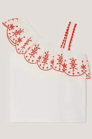 Monsoon Girls One Shoulder Frill Top