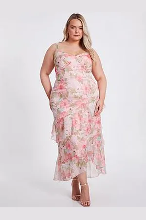 Quiz Curve Floral Maxi Dress