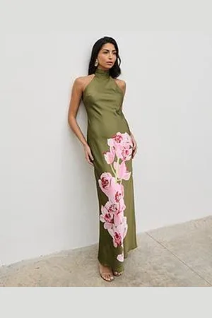 Pretty Lavish Kiara Halterneck Maxi Dress