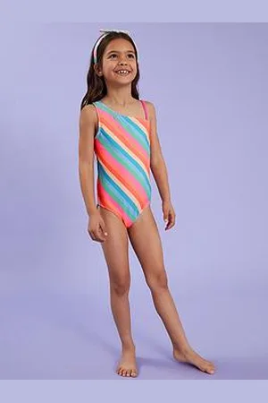 Accessorize Girls Stripe Swimsuit