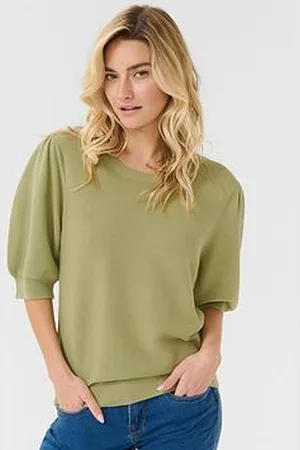 Cream Short Sleeve Pullover