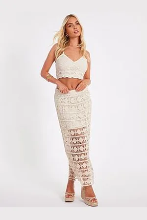 Quiz Stone Crochet Crop Top