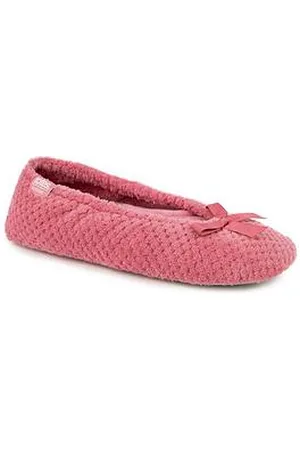 Totes Isotoner Popcorn Terry Ballet Slippers