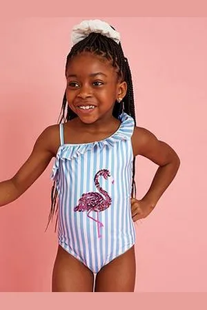 Accessorize Girls Flamingo Swimsuit