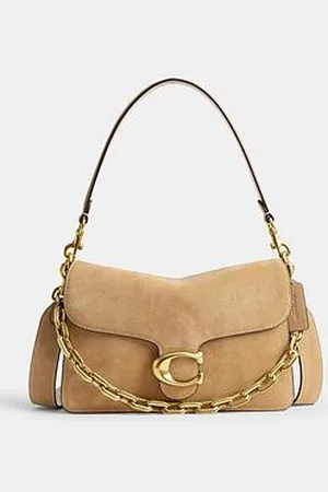 Coach Suede Chain Tabby Shoulder Bag With Chain