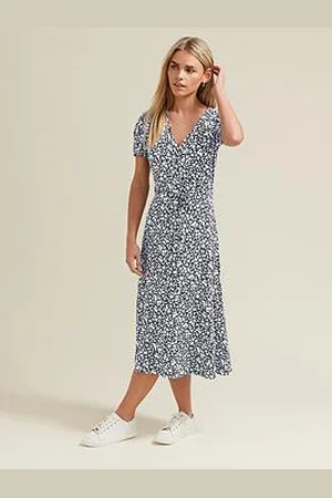 M&Co Petite Jersey Wrap Dress