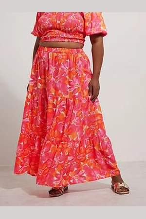 Yours Curve Tiered Skirt