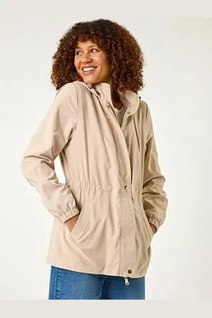 Roman Lightweight Hooded Jacket - Stone
