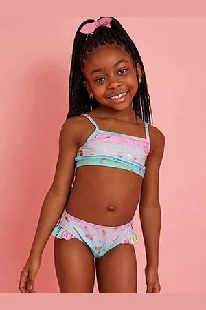 Accessorize Girls Ombre Foil Print Bikini