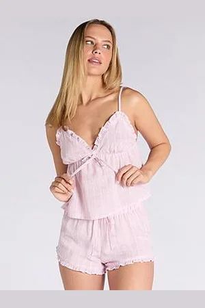 Boux Avenue Linen Blend Stripe Cami Set - Mix