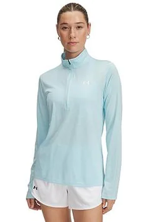 Under Armour Womens Training Tech Twist 1/2 Zip Top - Stream