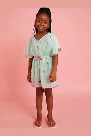 Accessorize Girls Sunbeam Embroidered Kaftan