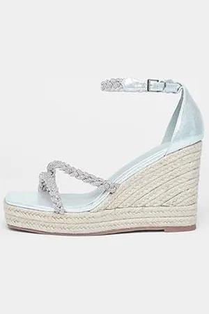 Quiz Wide Fit Diamante Wedges