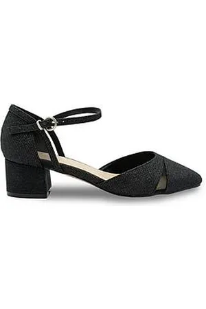Paradox London Frankie Glitter Wide Fit Shoe Heel