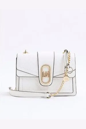 River Island Panelled Monogram Shoulder