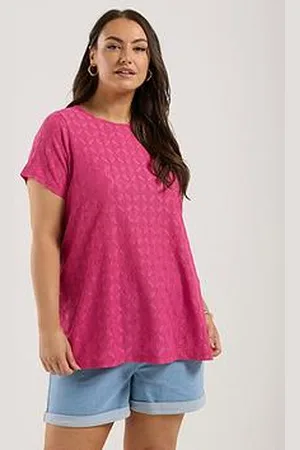 Yours Curve Broderie Anglaise Swing Top