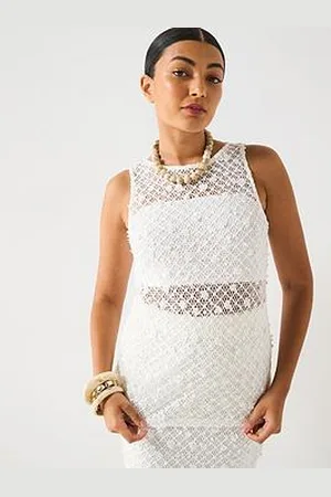 Very Sequin Lace Co Ord Top