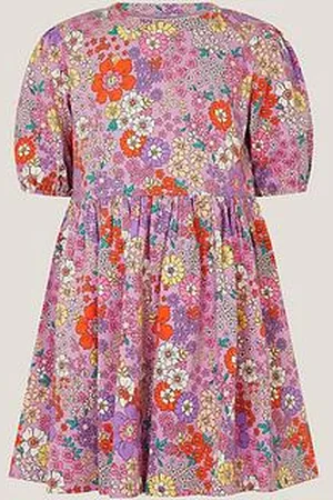 Monsoon Girls Floral Jersey Dress