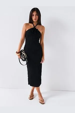 Very Corsage Halter Dress