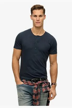Superdry Merchant Short Sleeve Grandad Jersey T-Shirt