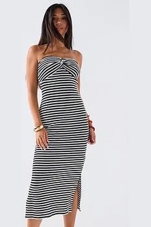 Very Stripe Twist Front Dress