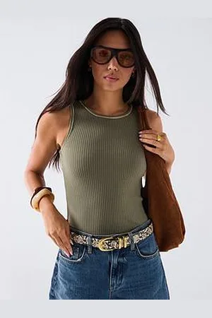 Very Lurex Trim Rib Vest
