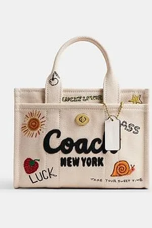 Coach Sketch Print Canvas Cargo Tote 20