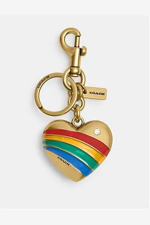 Coach Metal Heart Bag Charm